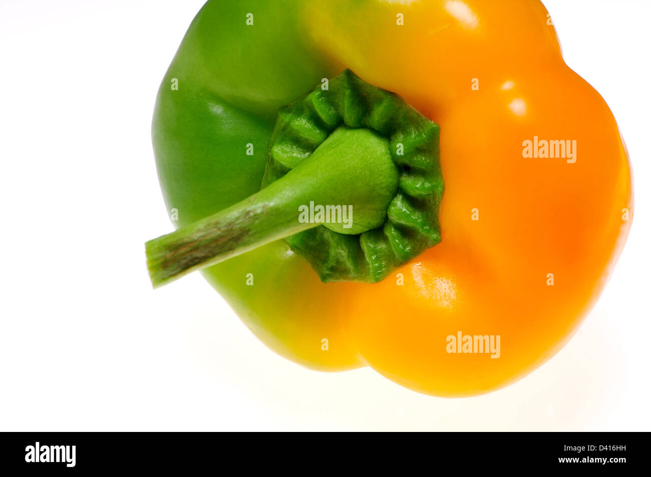 Grün / gelbe Paprika Stockfoto