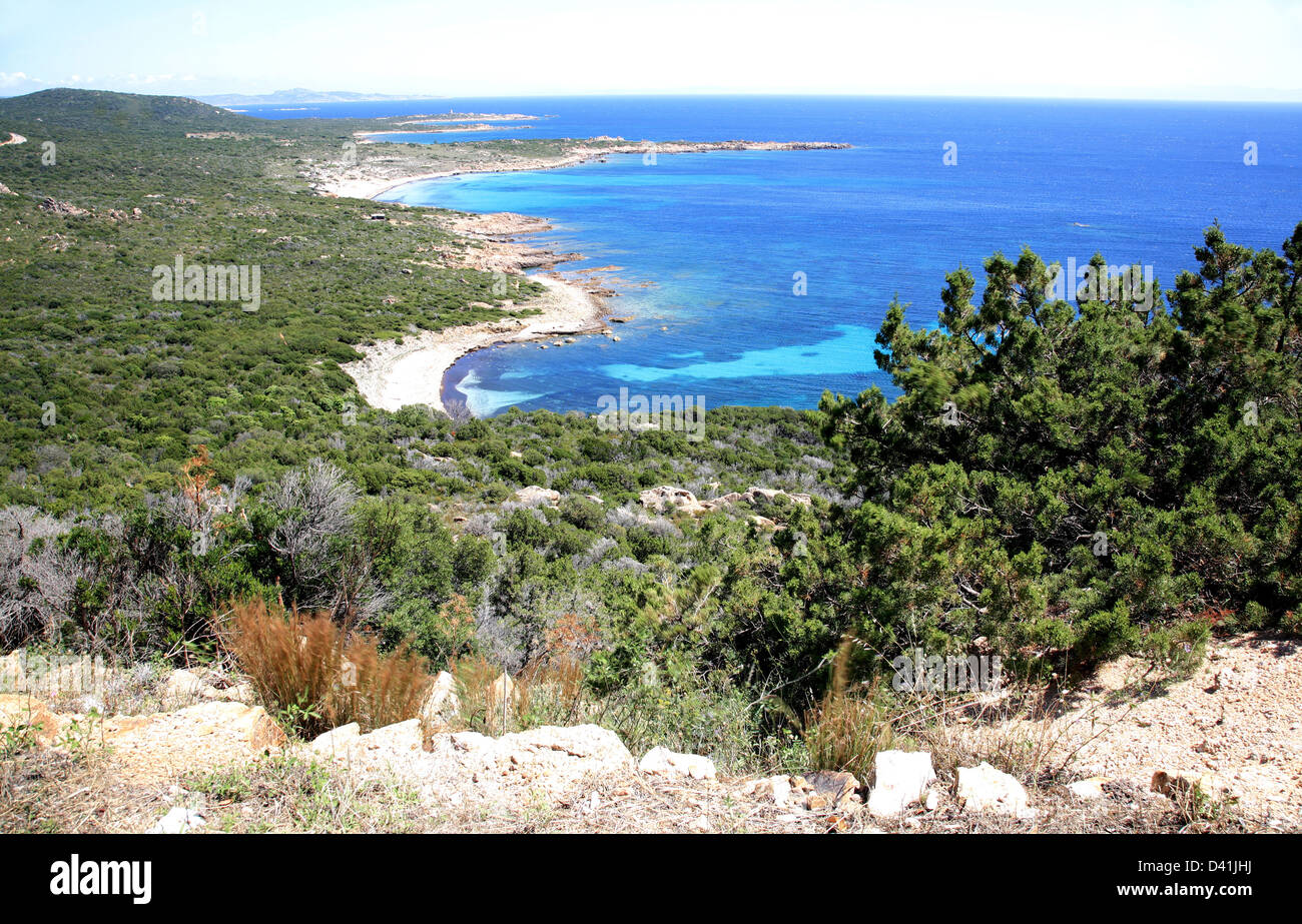 Lagunen in Korsika, Frankreich Stockfoto