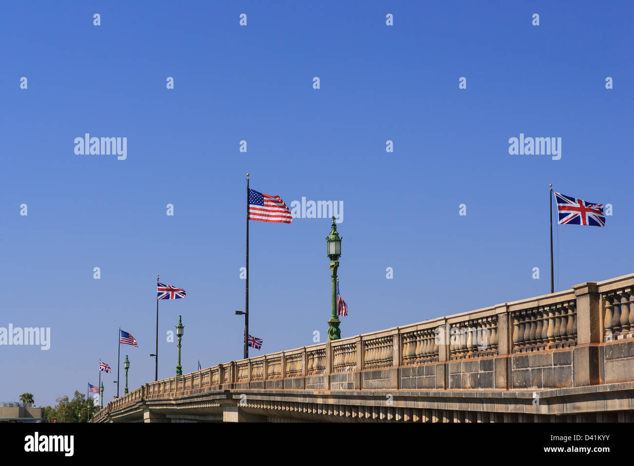 Die London Bridge in Lake Havasu City Stockfoto