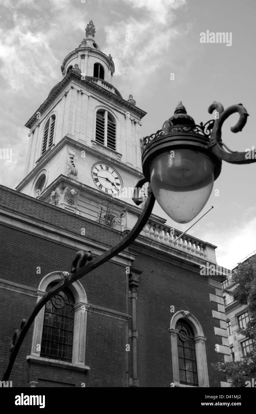 Saint Botolph ohne Bishopsgate Kirche in der City of London, England Stockfoto