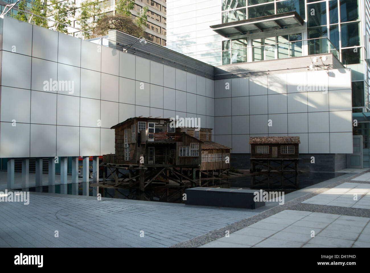 Kunst im öffentlichen Raum im Freien auf der Georgia Street, Vancouver, Britisch-Kolumbien, Kanada Stockfoto