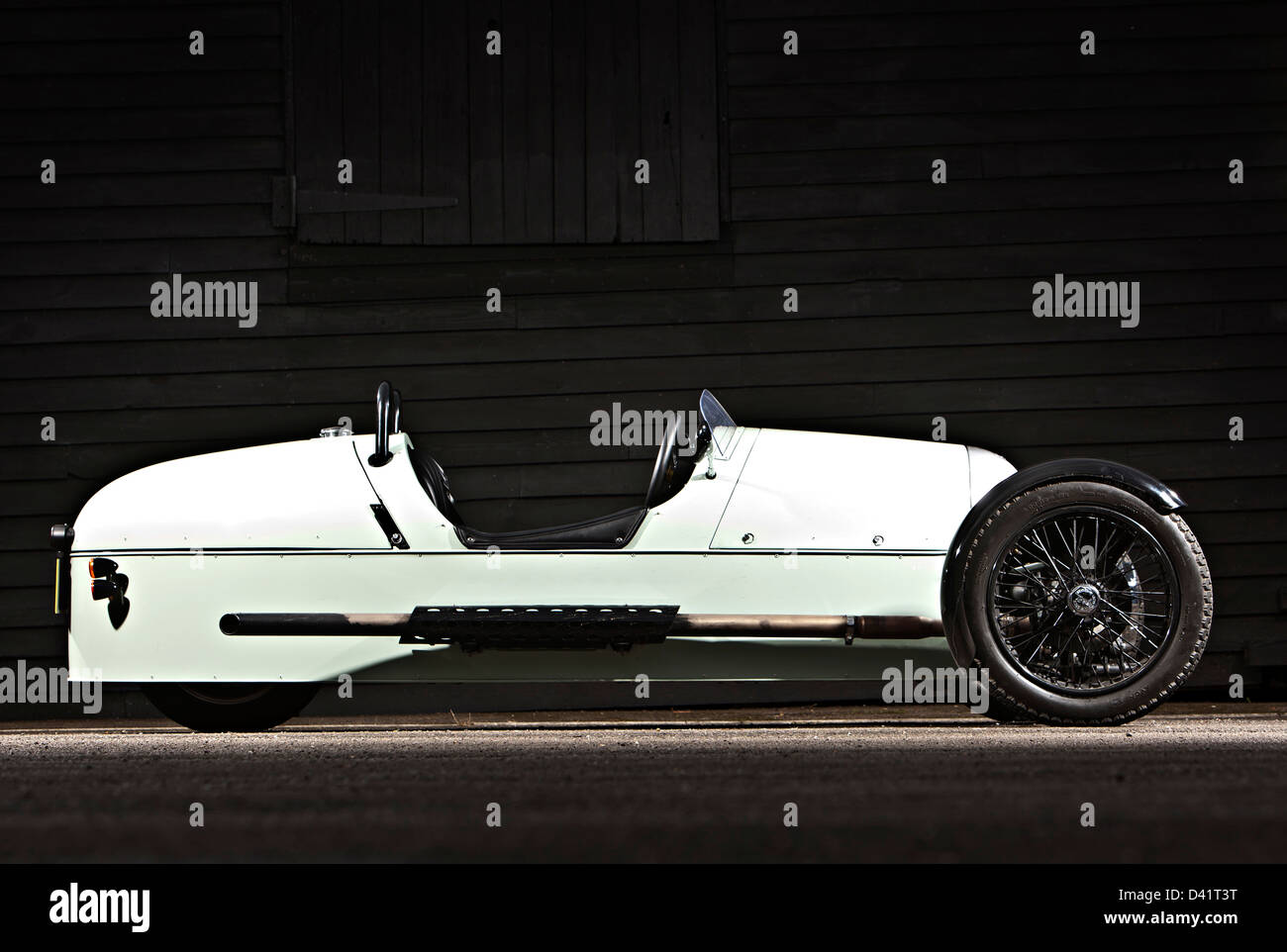 Morgan 3 Wheeler offen gekrönt einzigartigen Sportwagen, Winchester, UK, 19 09 2011 Stockfoto