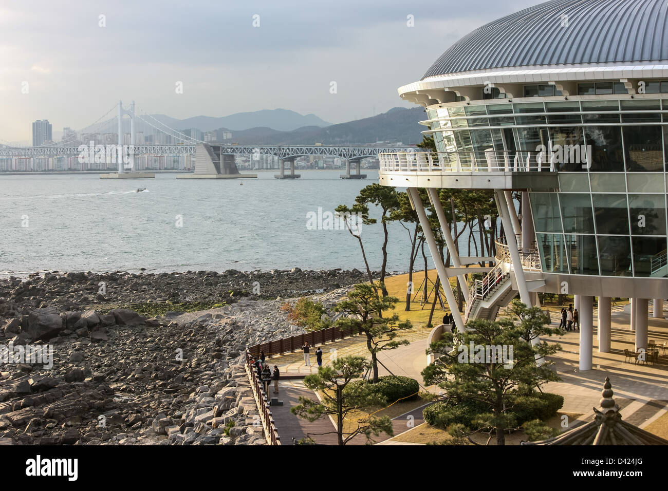 Nurimaru-APEC-Haus in Busan Stockfoto