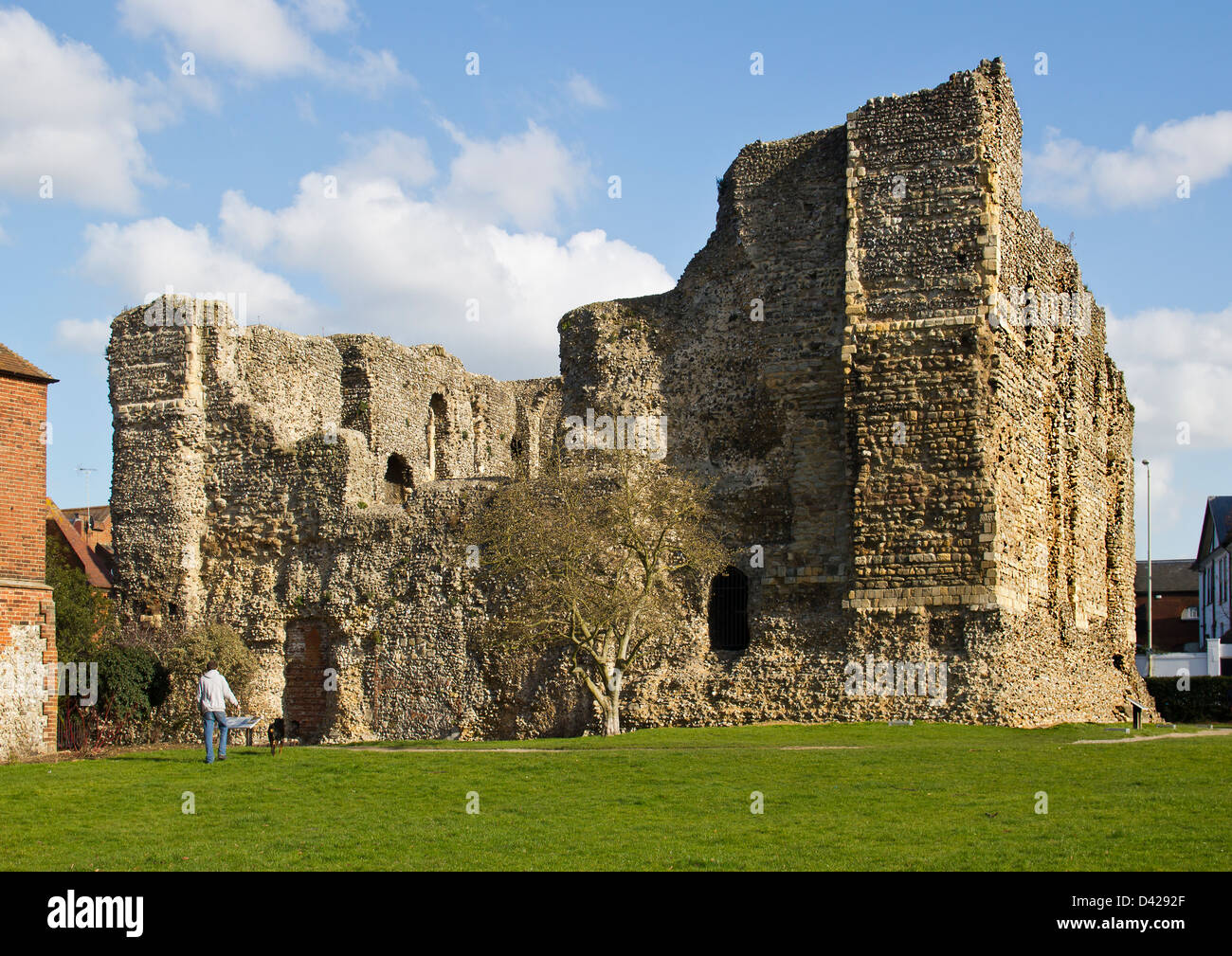 Die normannische Burg Ruinen Canterbury Kent England UK Stockfoto