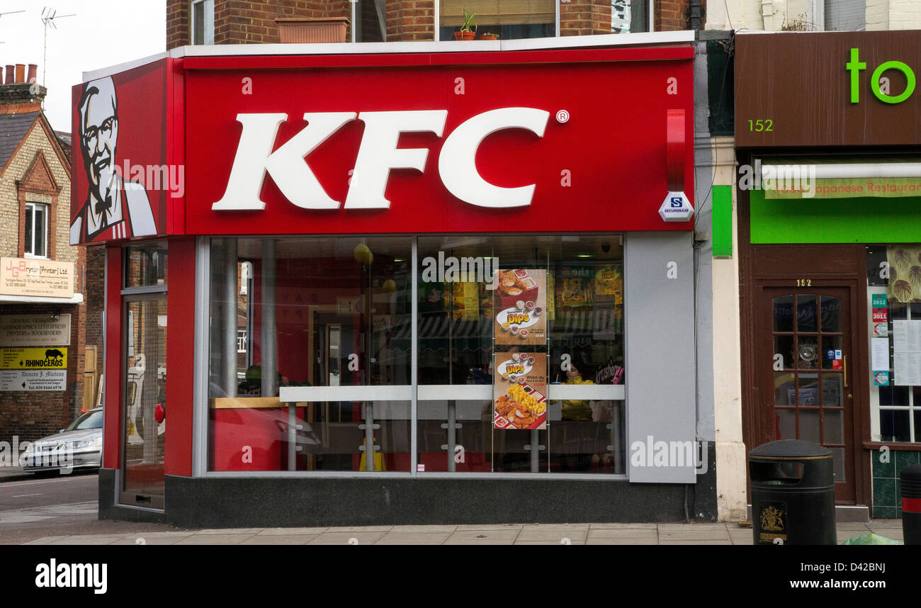 KFC Huhn Shop gebraten Kentucky-Fast-food Stockfoto