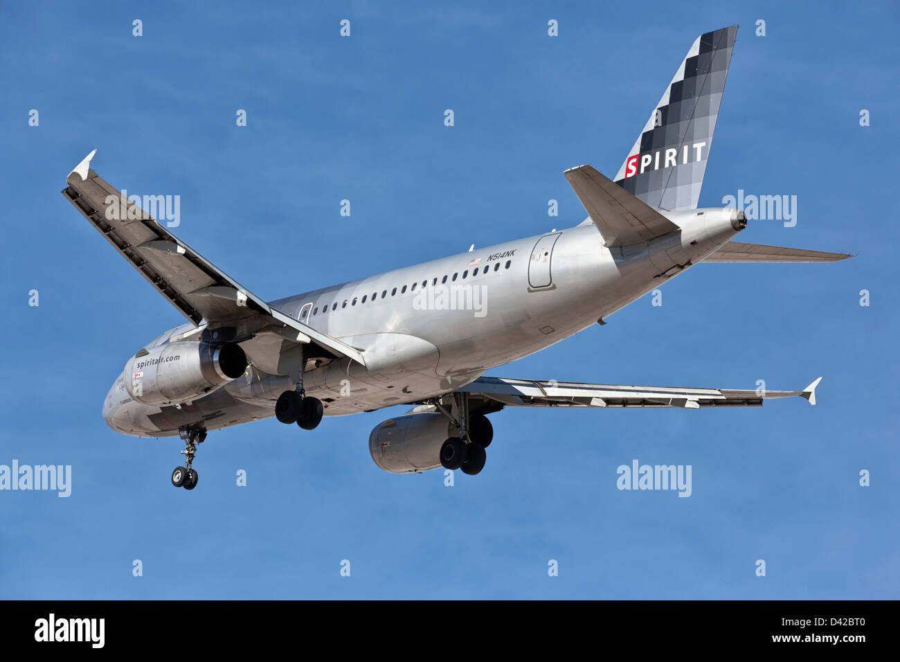 Airbus A319 der Geist-Fluglinien Stockfoto