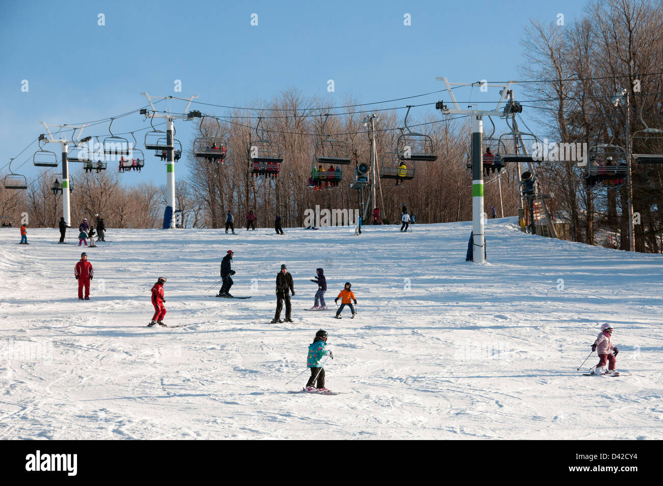 Ski Station Mont Bruno South Shore of Montreal, Quebec Kanada Stockfoto