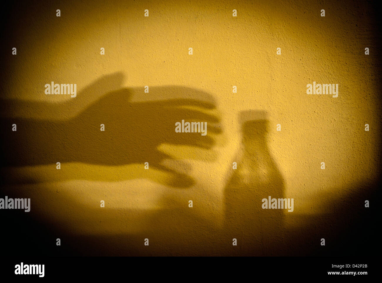 Poznan, Polen-Symbol, um die Flasche zu behandeln Stockfoto