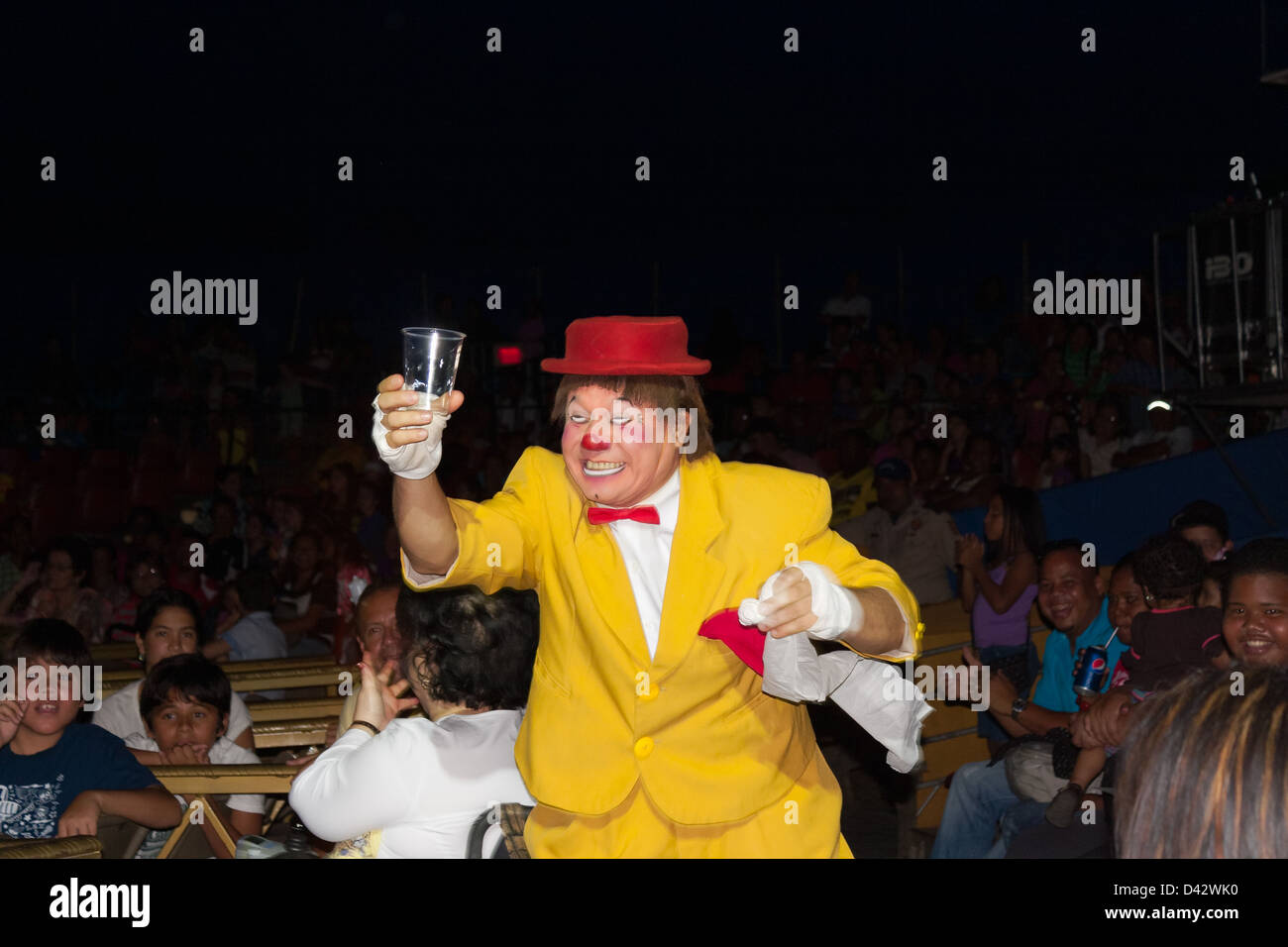 Der Clown des Zirkus von Peking... Stockfoto