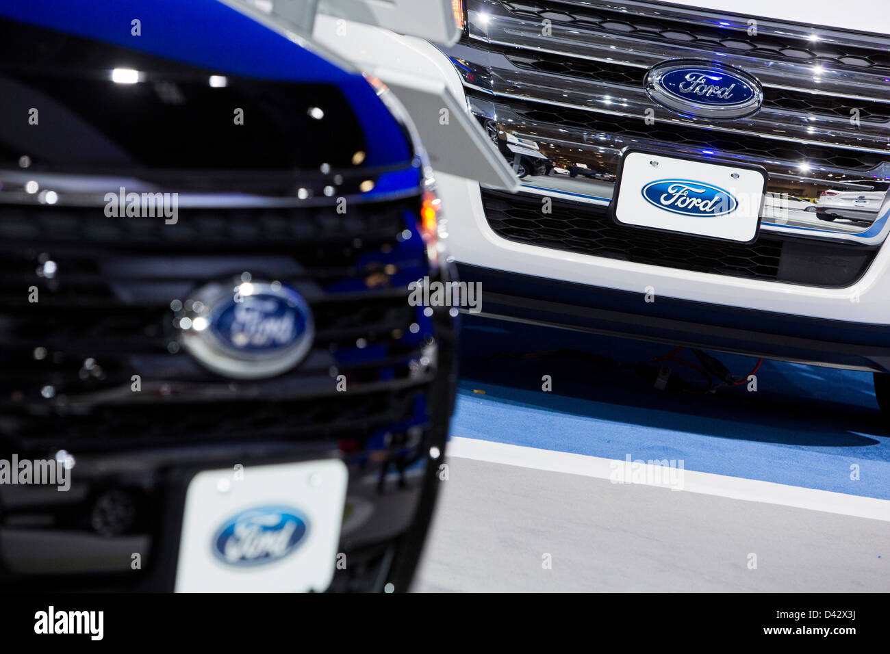 Eine 2013 Ford Explorer auf dem Display an der 2013 Automesse in Washington, DC. Stockfoto