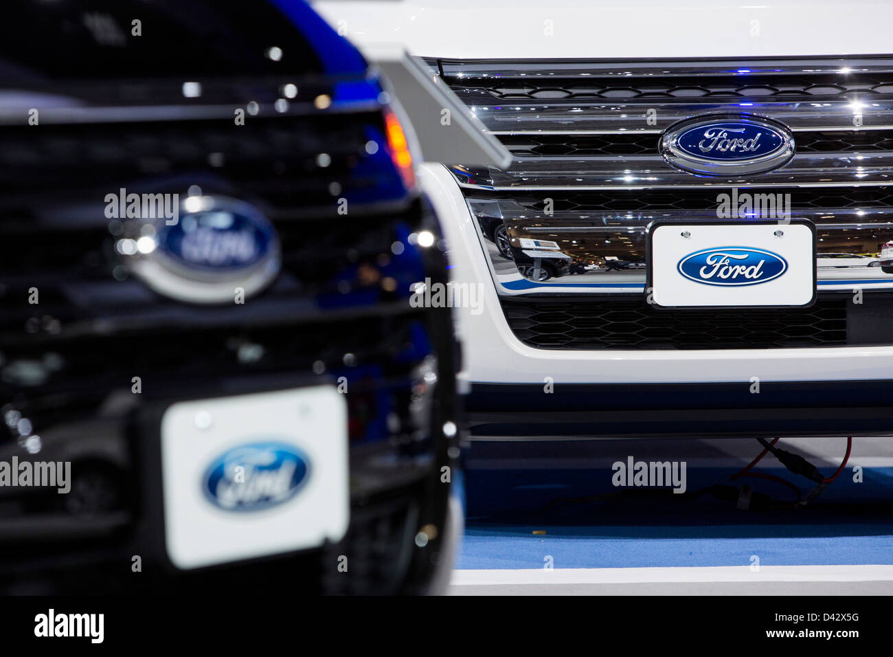 Eine 2013 Ford Explorer auf dem Display an der 2013 Automesse in Washington, DC. Stockfoto