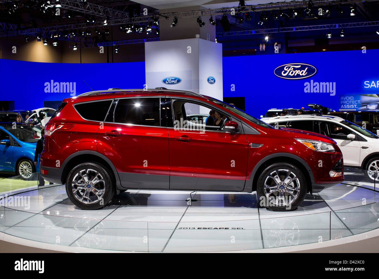 Eine 2013 Ford Escape auf dem Display an der 2013 Automesse in Washington, DC. Stockfoto