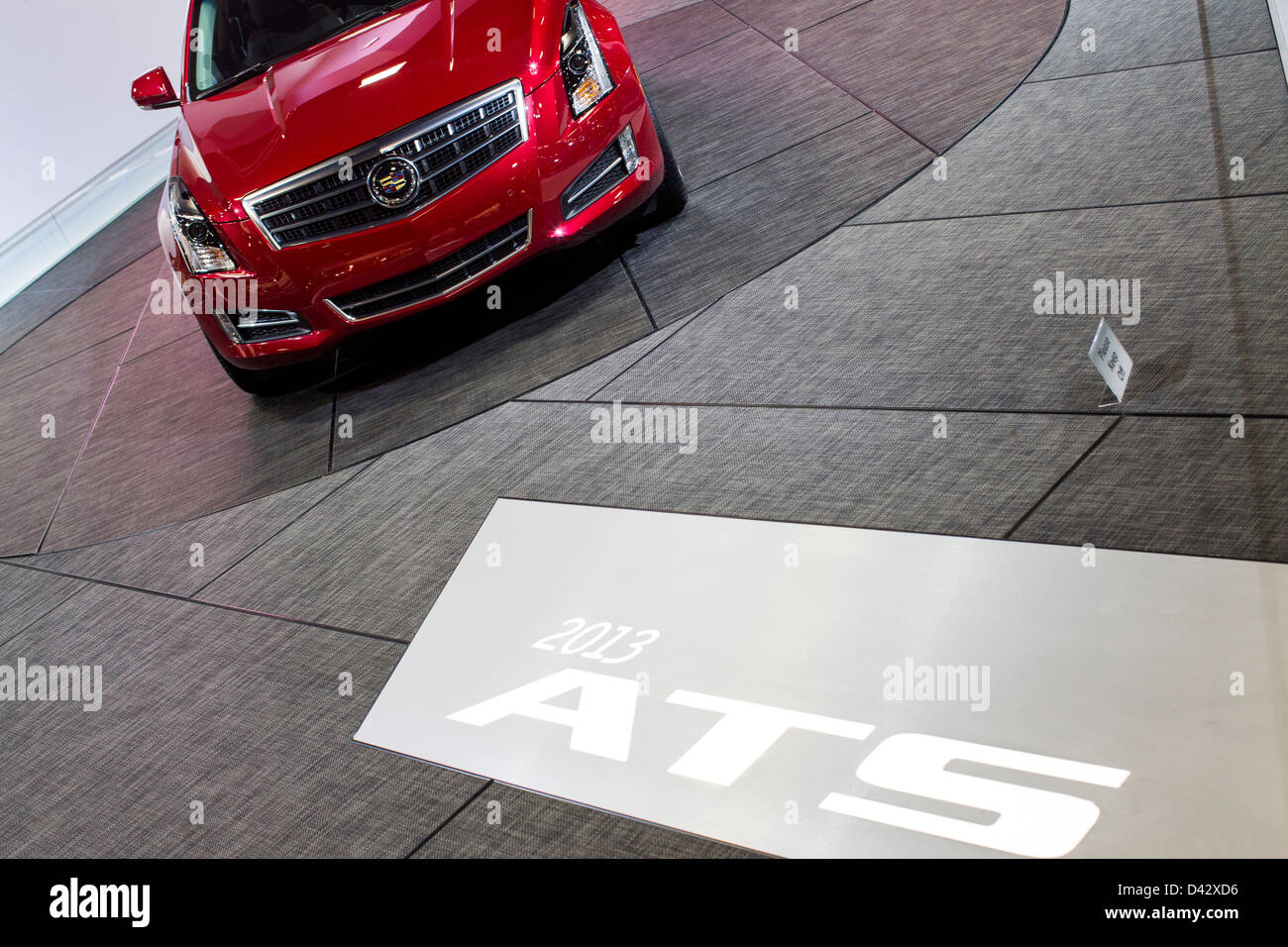 Eine 2013 Cadillac ATS auf dem Display an der 2013 Automesse in Washington, DC. Stockfoto