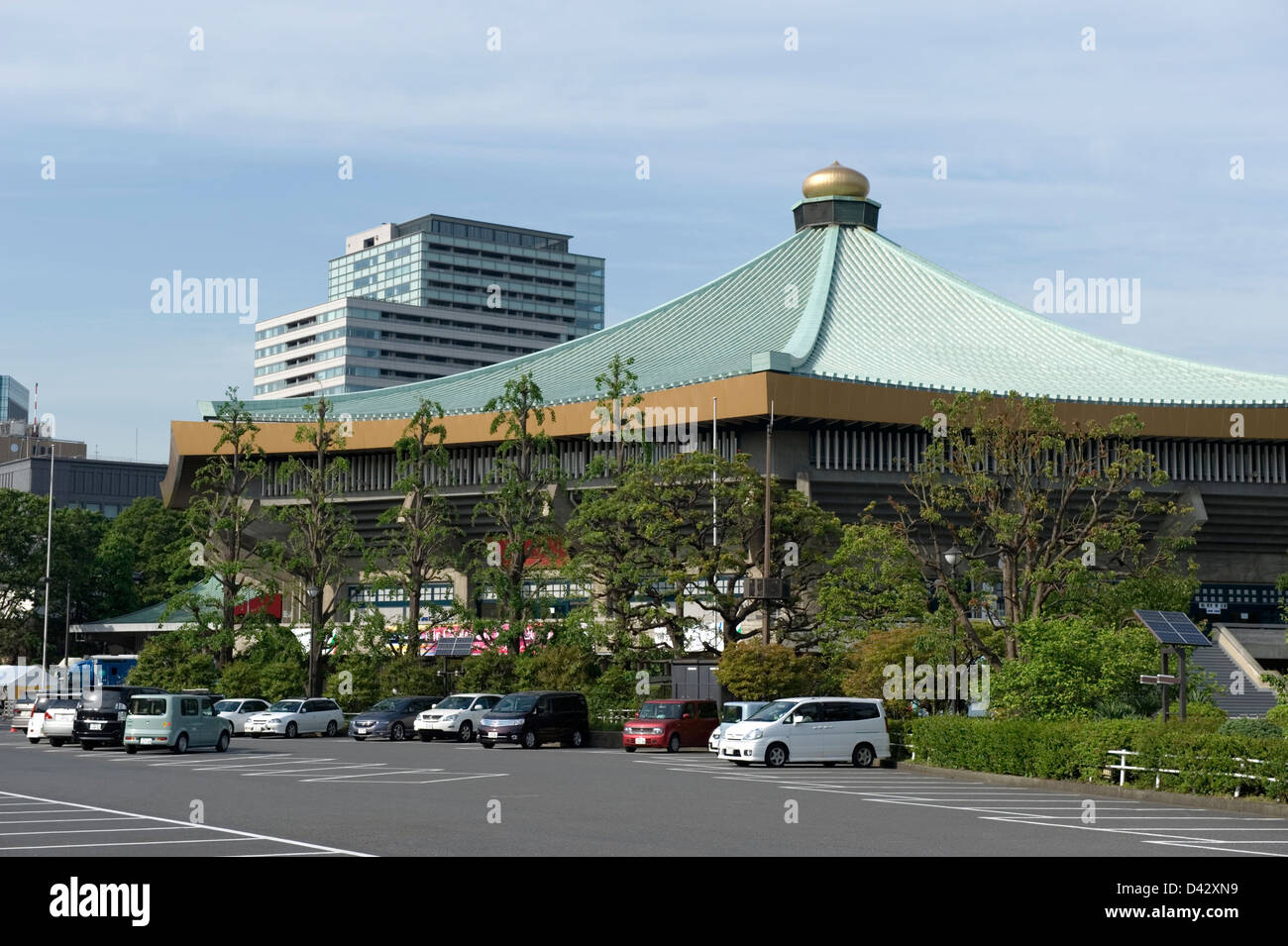 Nippon Budokan Arena hält Martial-Arts-Turniere und Konzerte im Zentrum von Tokio. Stockfoto