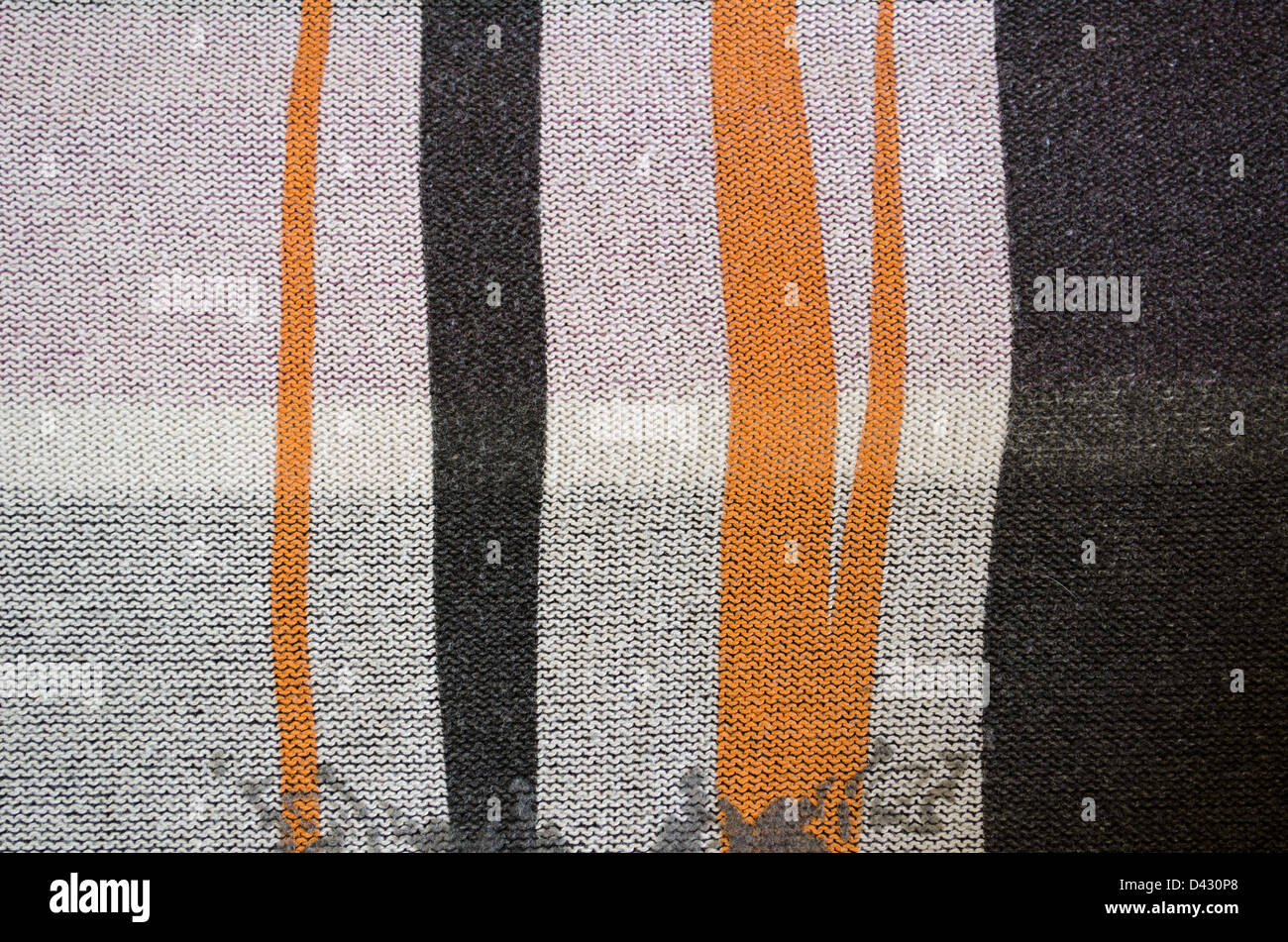 Hintergrund der gestrickte wollene Pullover Muster Ornamente closeup Stockfoto