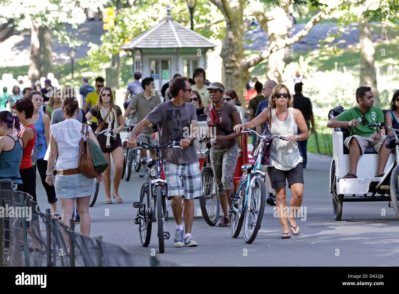 Menschen im Central Park, Manhattan, New York Stockfoto