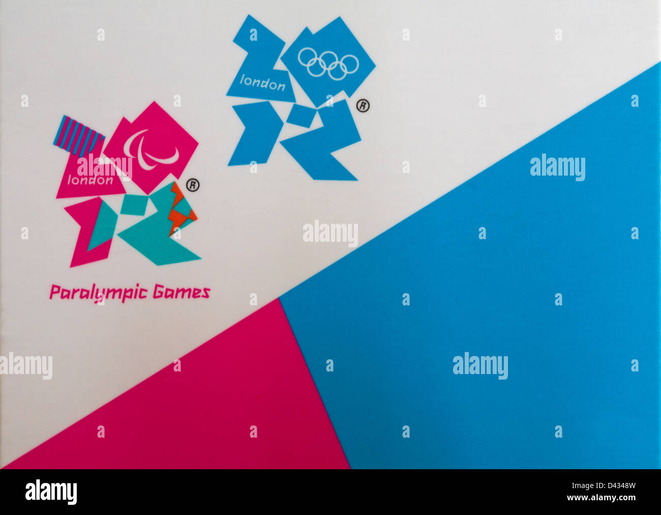 für London 2012 Olympische Paralympics-Logos auf Produktverpackungen Stockfoto
