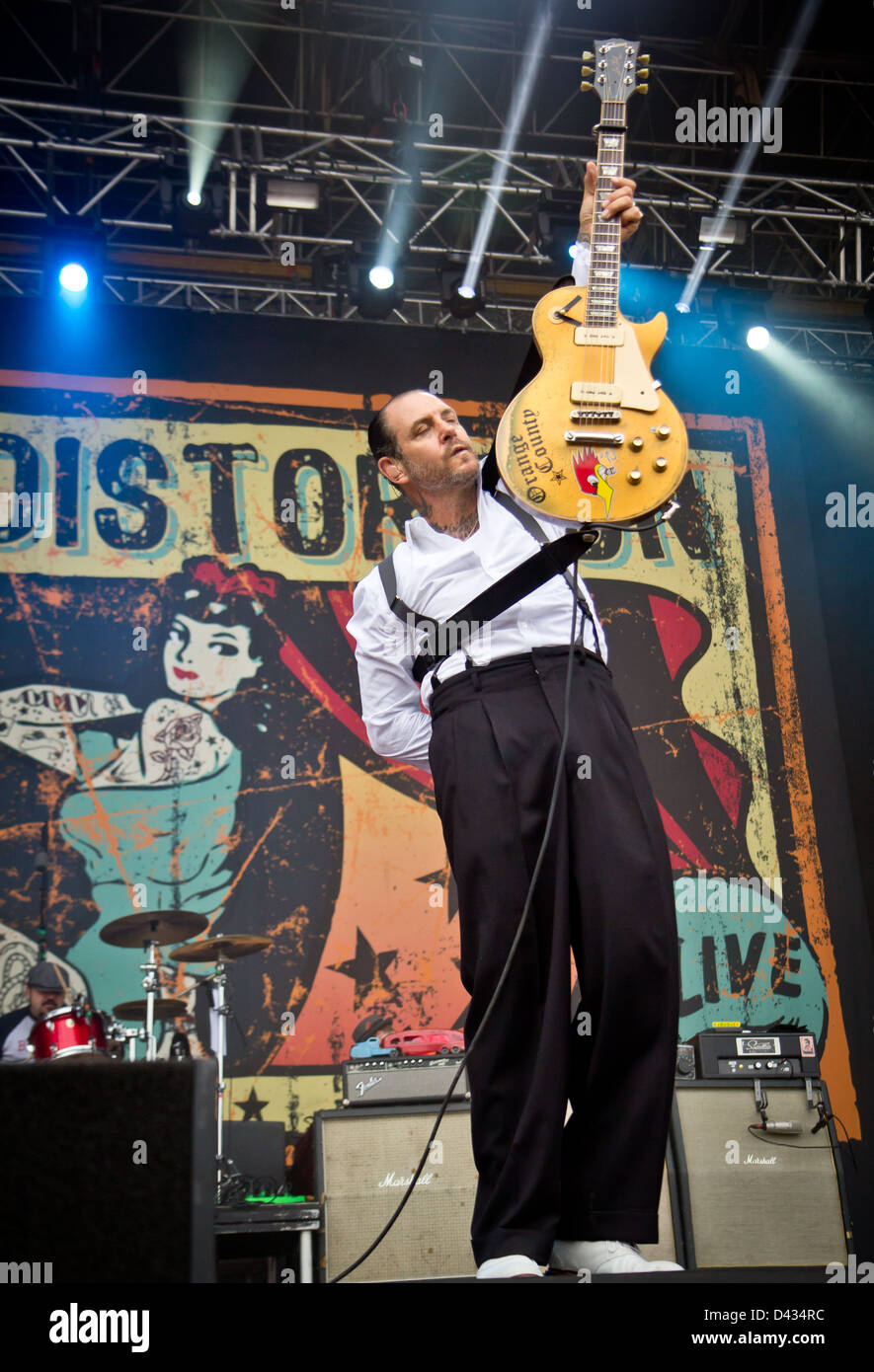 2. September 2012 - tritt The Social Distortion im Bereich Parco Nord, Bologna, Italien Stockfoto