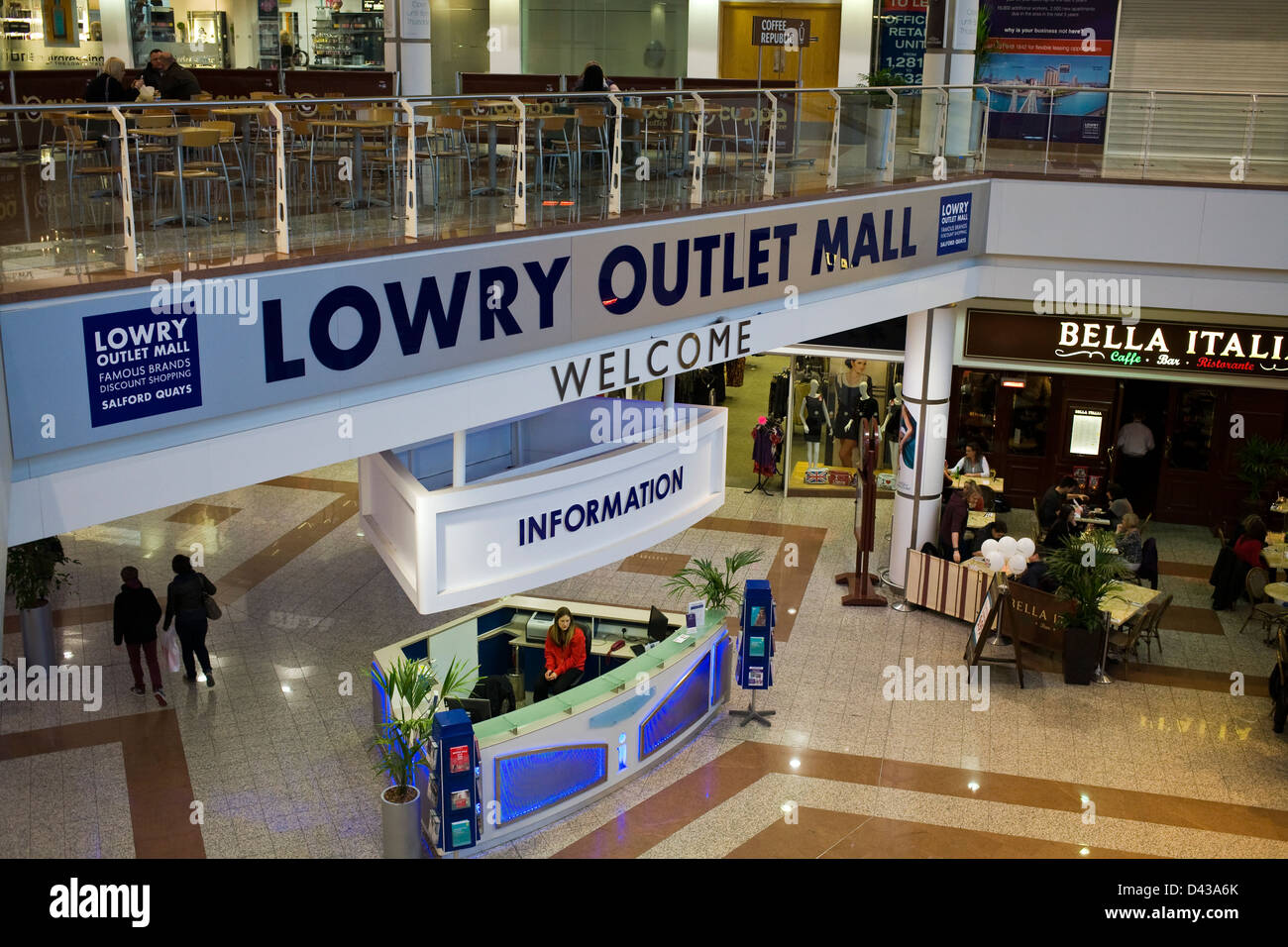 Lowry Outlet Mall, Salford Quays, Manchester Stockfoto