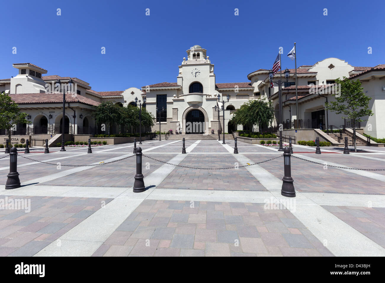 Rathaus Altstadt Temecula Eingang, Süd Kalifornien USA Stockfoto