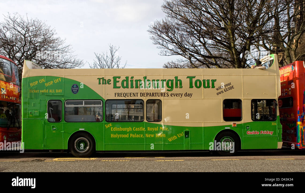 Edinburgh-Bus-Tour Stockfoto