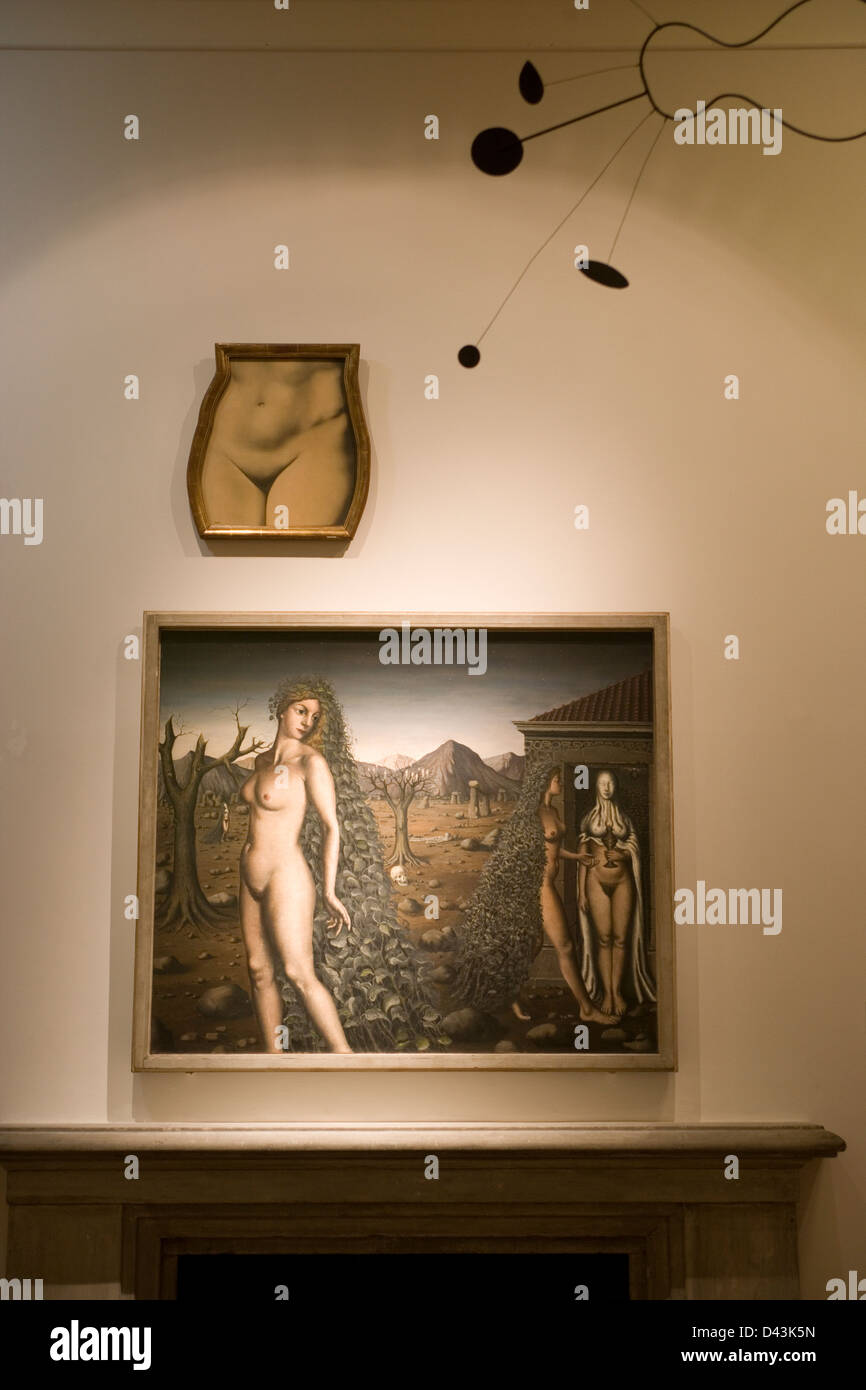 Kunstwerke auf Dean Gallery in Edinburgh Stockfoto