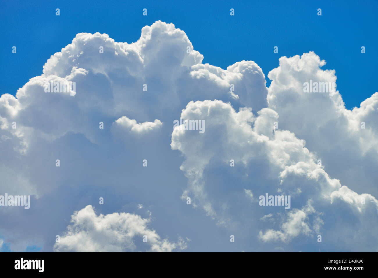 Cumulus-Wolken, Hessen, Deutschland Stockfoto