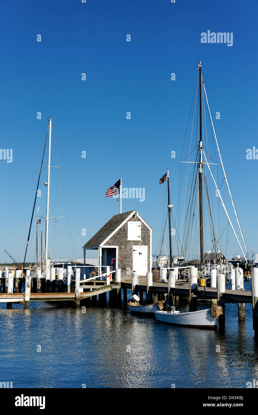 Segelboote, Vineyard Haven, Martha's Vineyard, Massachusetts, USA Stockfoto