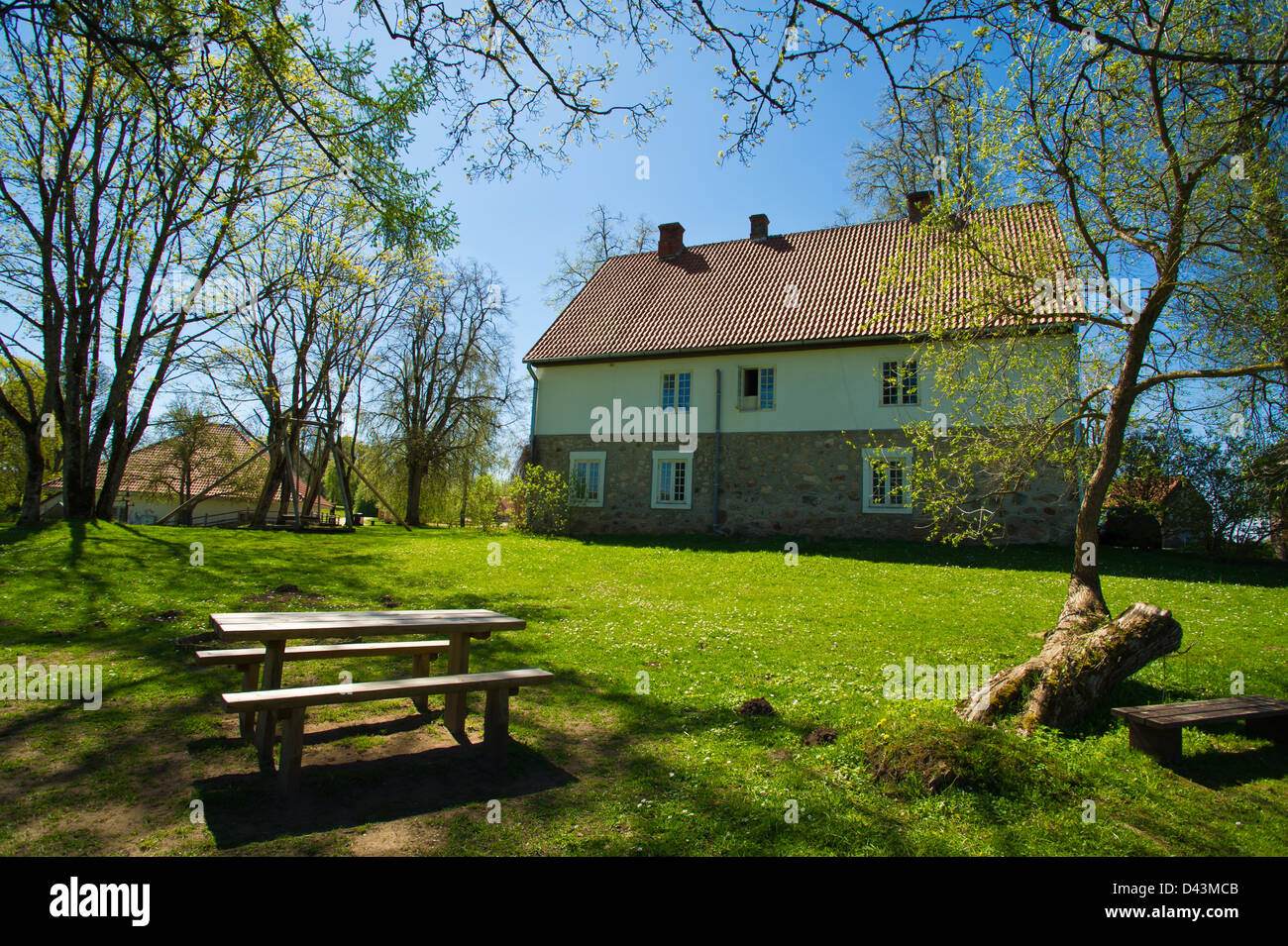 Große Familie Landhaus für eine große Familie Stockfoto