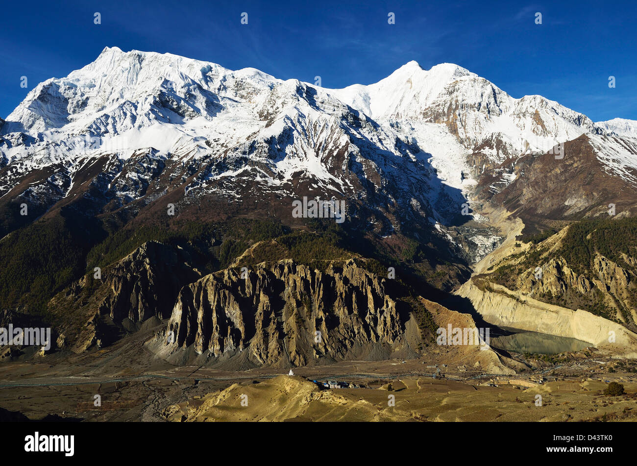Annapurna, Marsyangdi River Valley, Annapurna Conservation Area, Gandaki, Pashchimanchal, Nepal Stockfoto