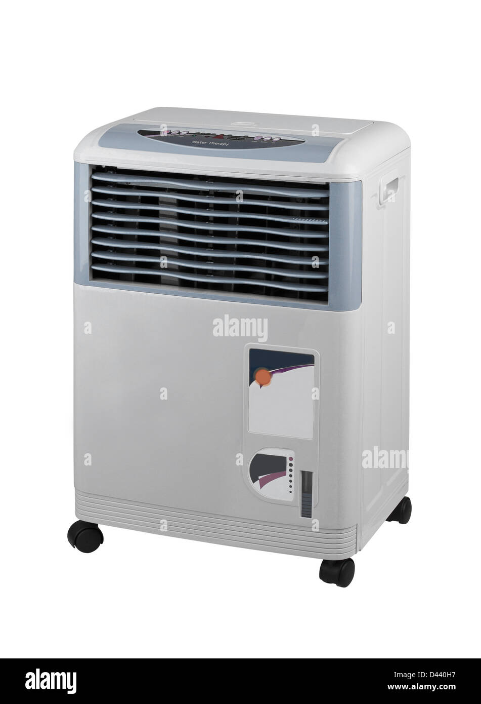 Strom Wasser und Luft Zustand Maschine isoliert auf weiss Stockfoto