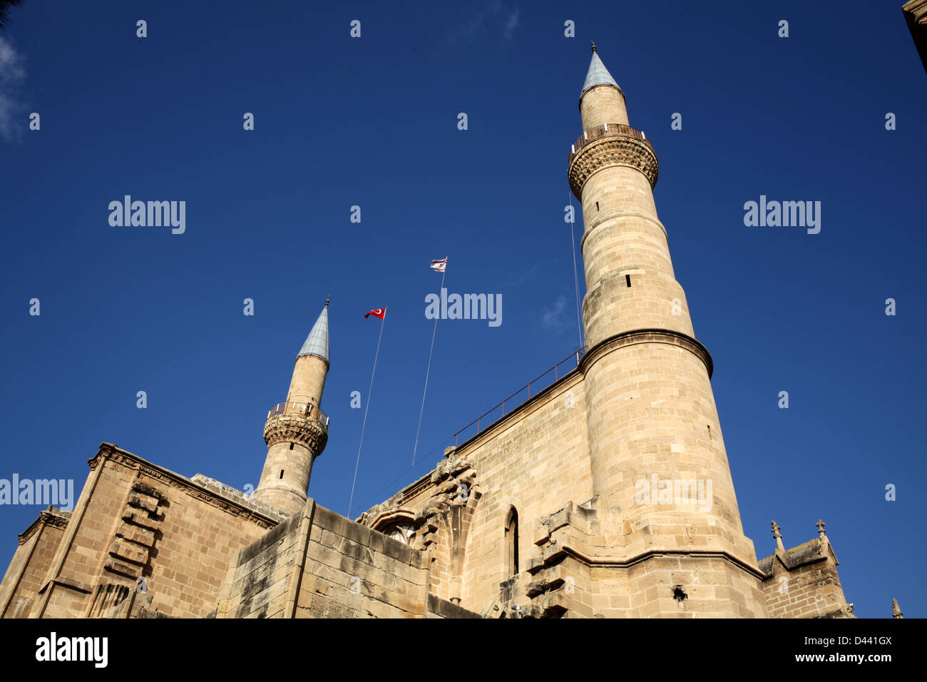 Selimiye-Moschee in Nikosia, ehemals Kathedrale Sainte Sophie.Nicosia, Nord-Zypern Stockfoto