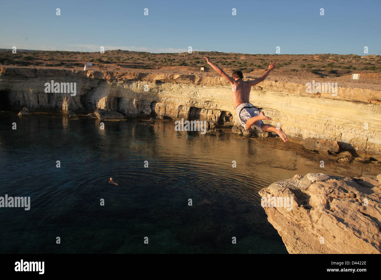Meeresgrotten in Ayia Napa, Zypern Stockfoto