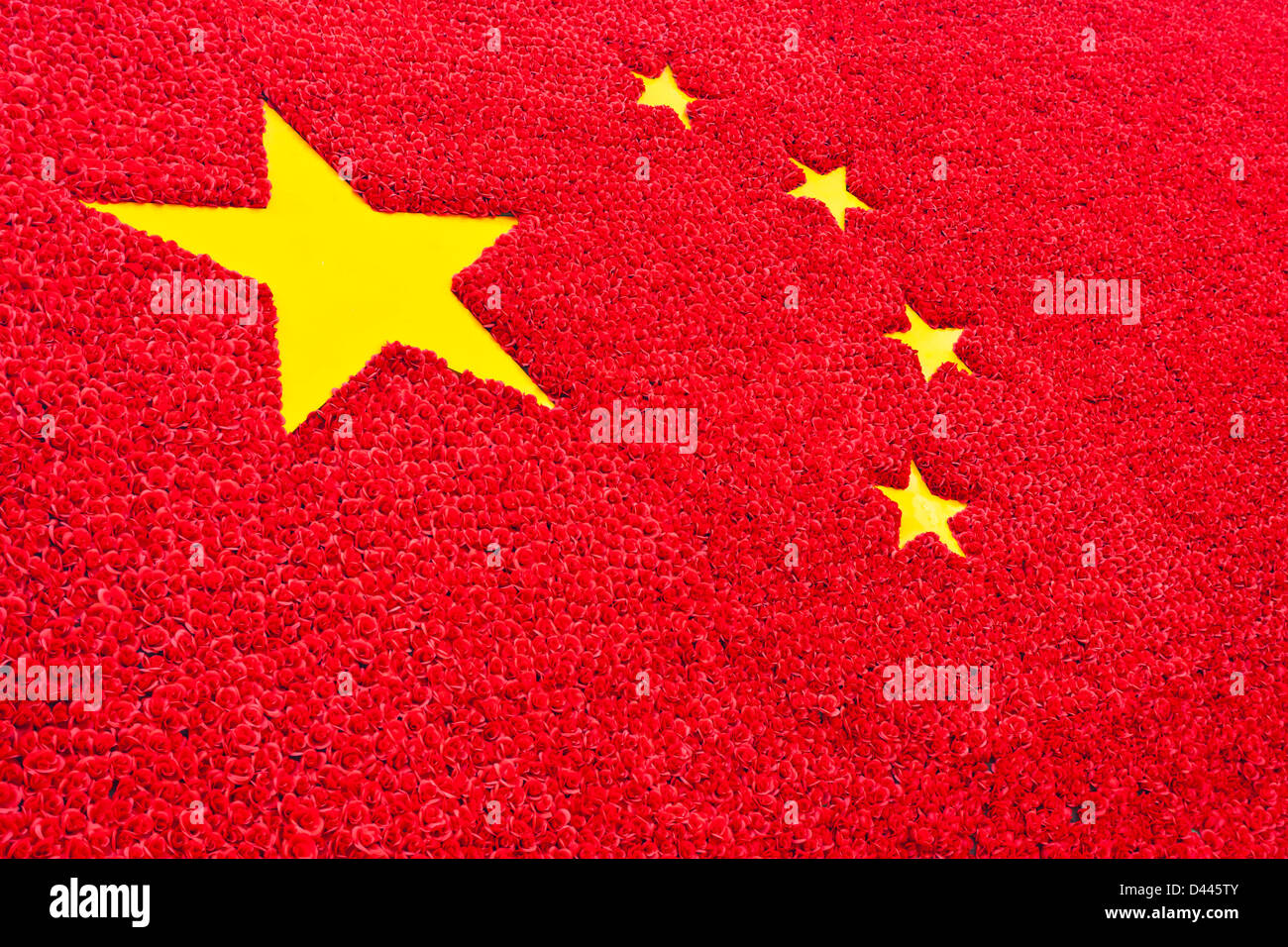 China-Flagge-Hintergrund Stockfoto