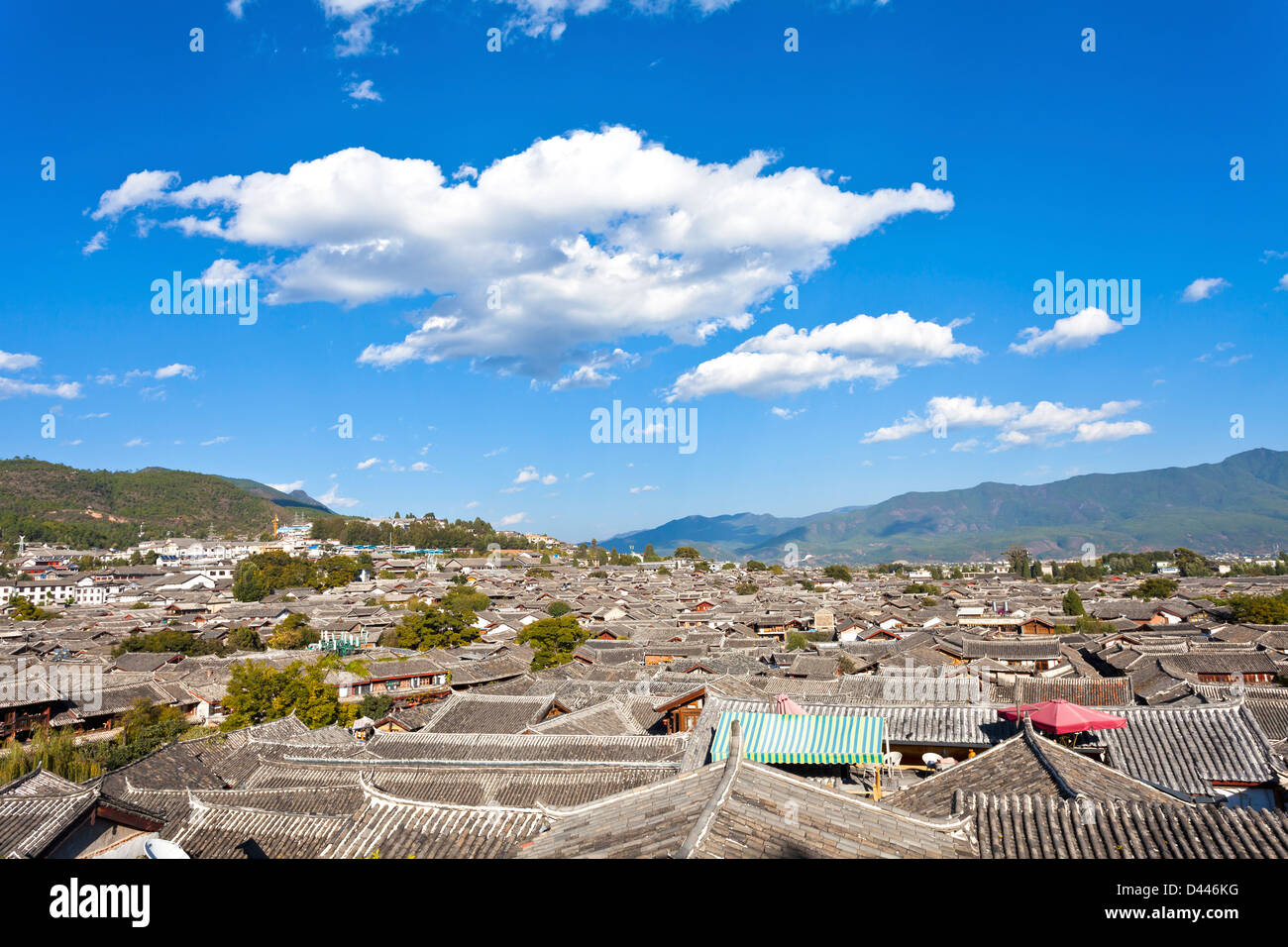 Lijiang Altstadt, die UNESCO-Welterbe in der Provinz Yunnan, China. Stockfoto