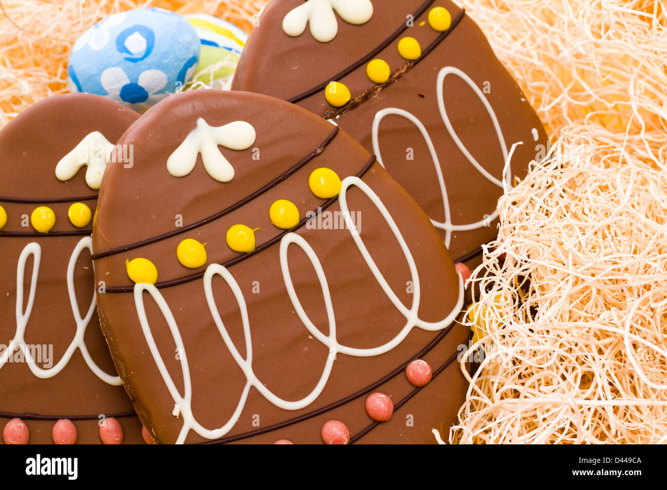 Milk Chocolate Peanut Butter knusprig Ei Cookie. Stockfoto