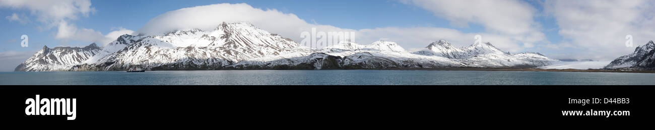Blick von Süd-Georgien-Insel von Professor Multanovski. Stockfoto