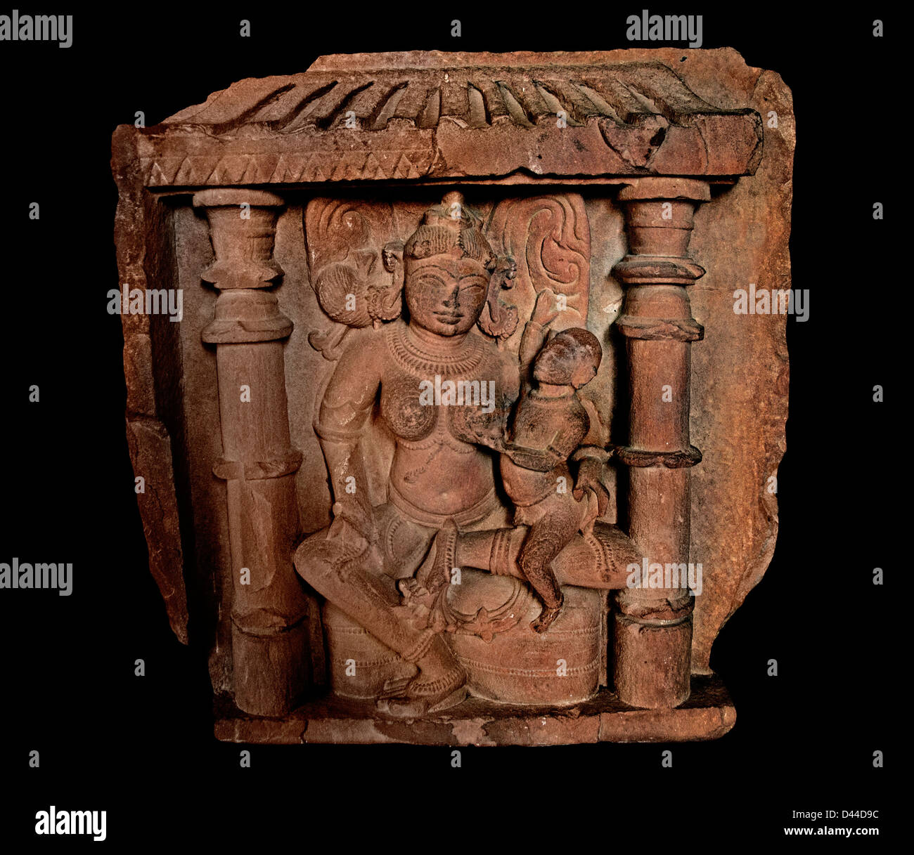 Ambika 11 th Jahrhundert Madhya Pradesh Indien Hindu Stockfoto