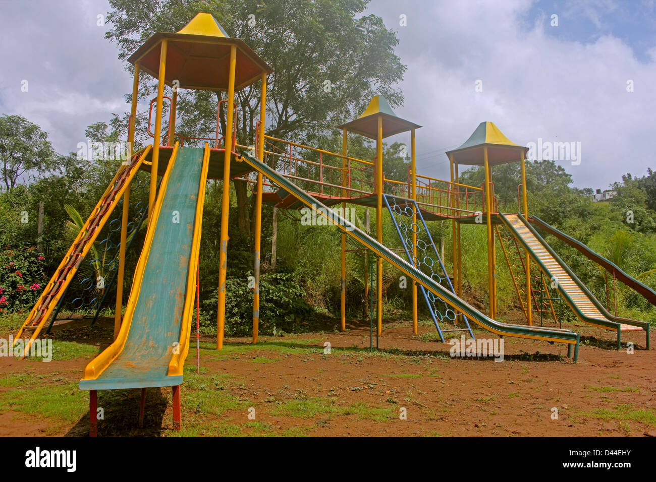 Primary School Campus, Pune, Maharashtra, Indien Stockfoto