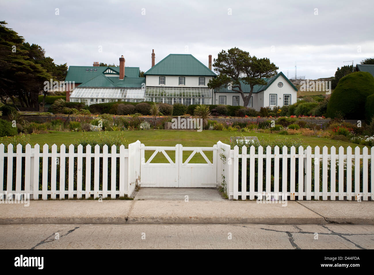 Regierung Haus, Port Stanley, Falkland-Inseln Stockfoto