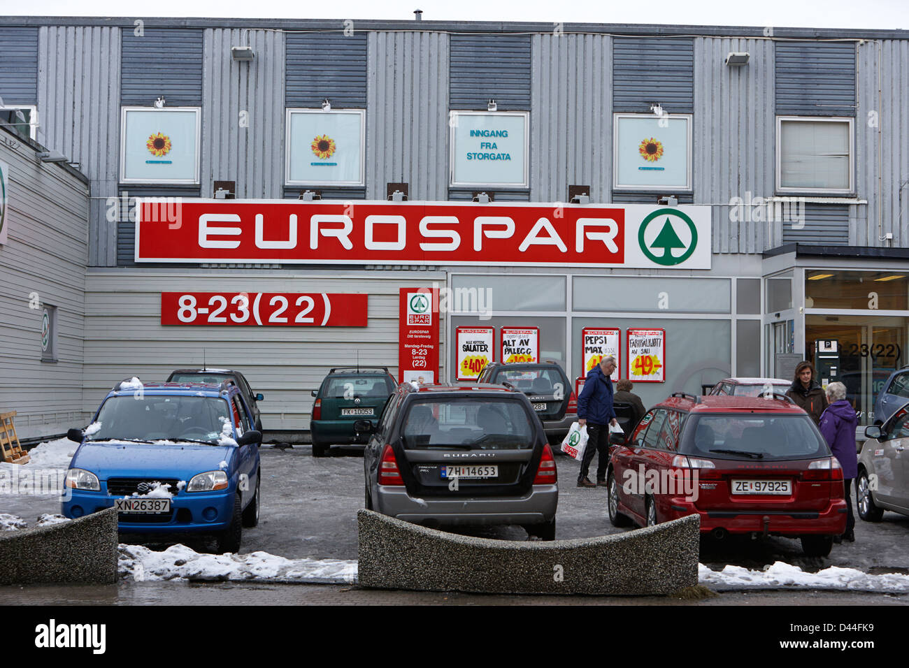 EUROSPAR speichern Tromso Troms-Norwegen-Europa Stockfoto
