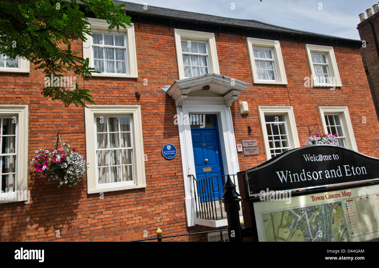 Sir Christopher Wren Haus Thames Street Windsor Berks UK Stockfoto