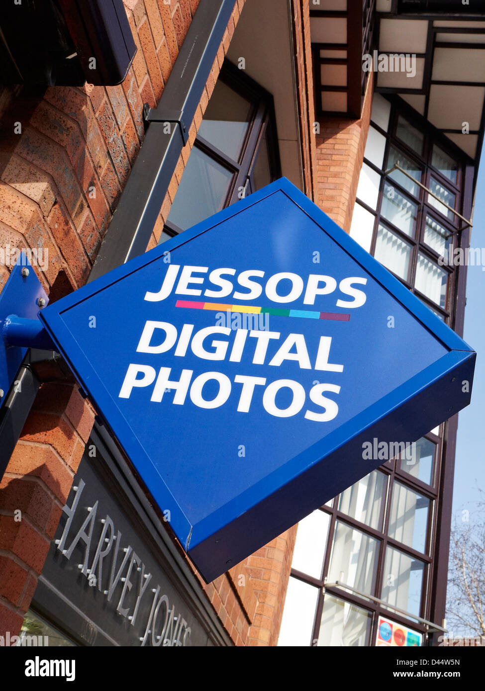 Jessops Digitalfotos Zeichen an Außenwand in Chester UK Stockfoto