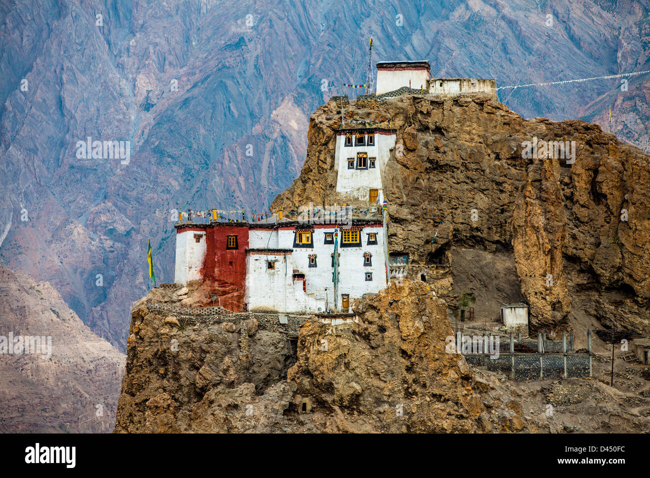 Dhankar Gompa. Spiti Valley, Himachal Pradesh, Indien Stockfoto
