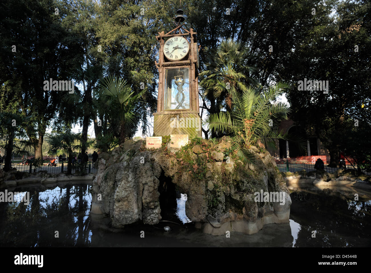 Italien, Rom, Villa Borghese, Pincio Hügel, Wasseruhr Stockfoto