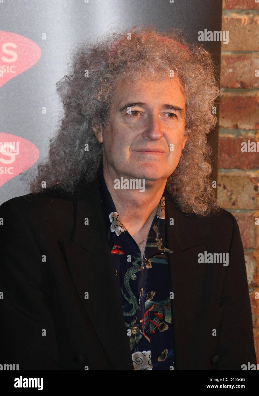 BRIAN MAY PRS für Musik Ehren Königin mit einem HERITAGE AWARD IMPERIAL COLLEGE LONDON UK 5. März 2013 Stockfoto