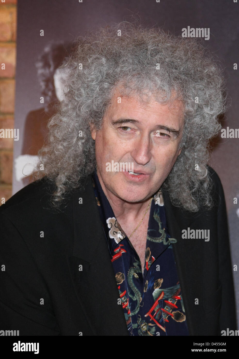 BRIAN MAY PRS für Musik Ehren Königin mit einem HERITAGE AWARD IMPERIAL COLLEGE LONDON UK 5. März 2013 Stockfoto