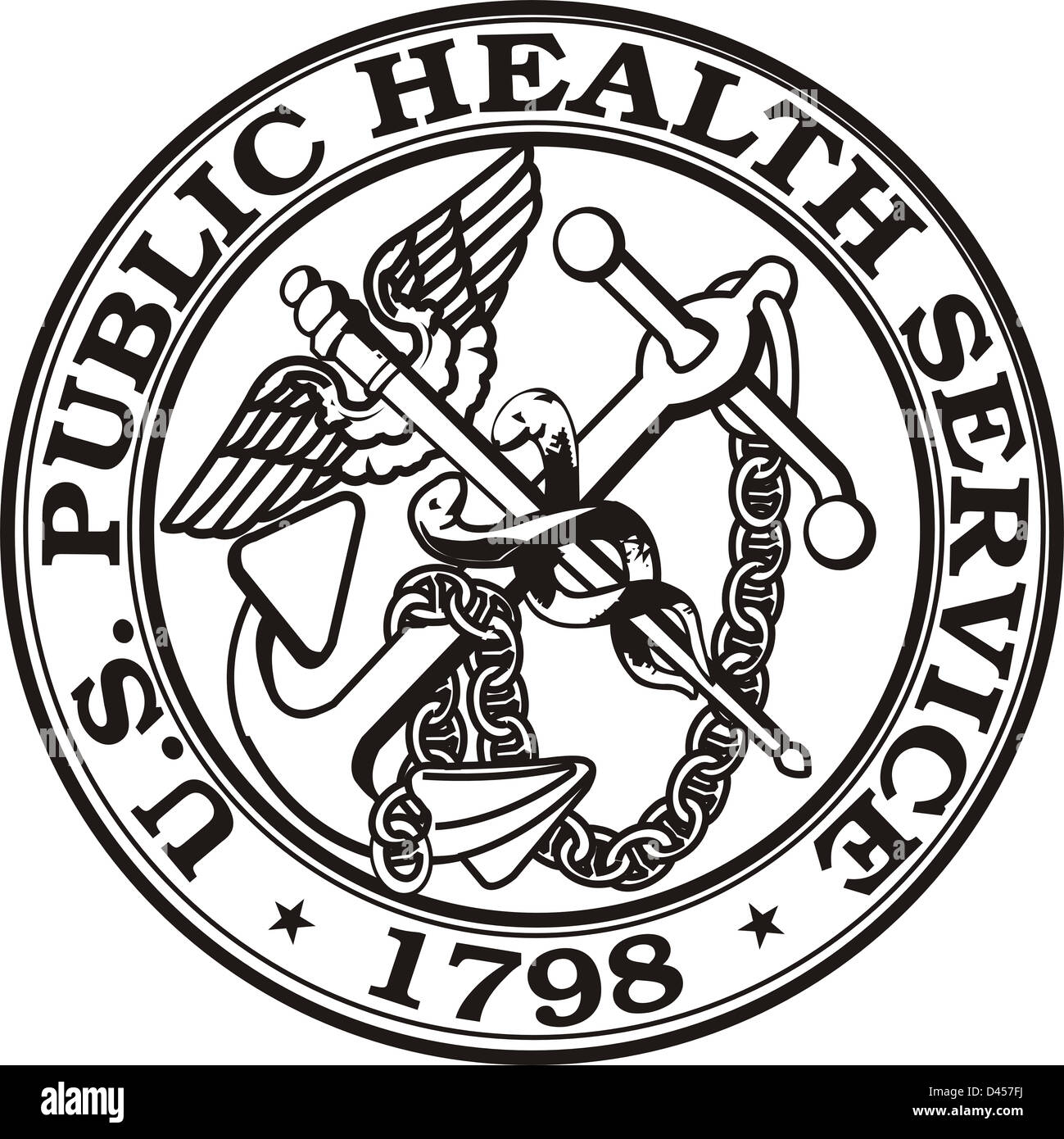 United States Public Health Service Siegel Stockfoto