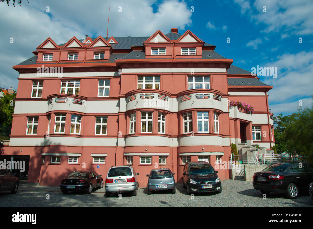 Hotel Villa im Strasnicer Bezirk Prag Tschechische Republik Europa Stockfoto