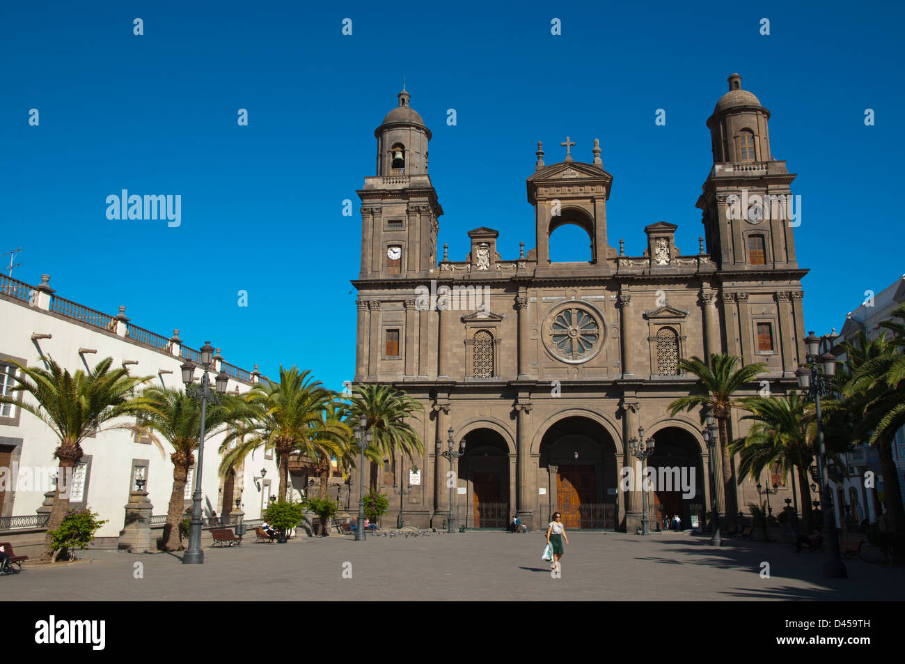 Plaza de Santa Ana Platz Vegueta Bezirk Las Palmas de Gran Canaria Stadt Gran Canaria Insel der Kanarischen Inseln-Spanien-Europa Stockfoto